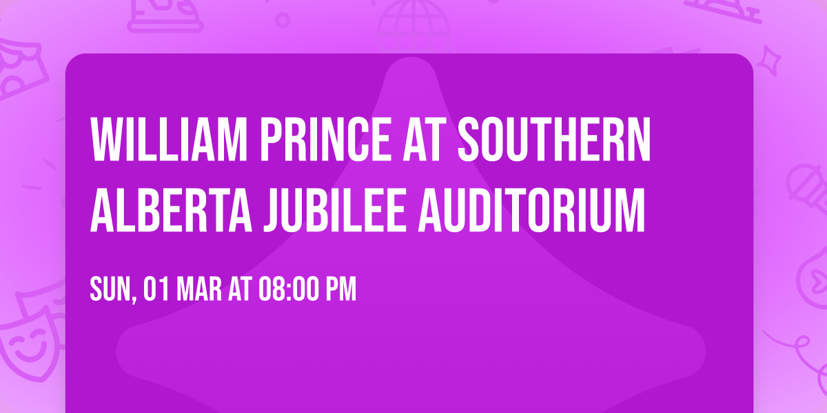 William Prince at Southern Alberta Jubilee Auditorium