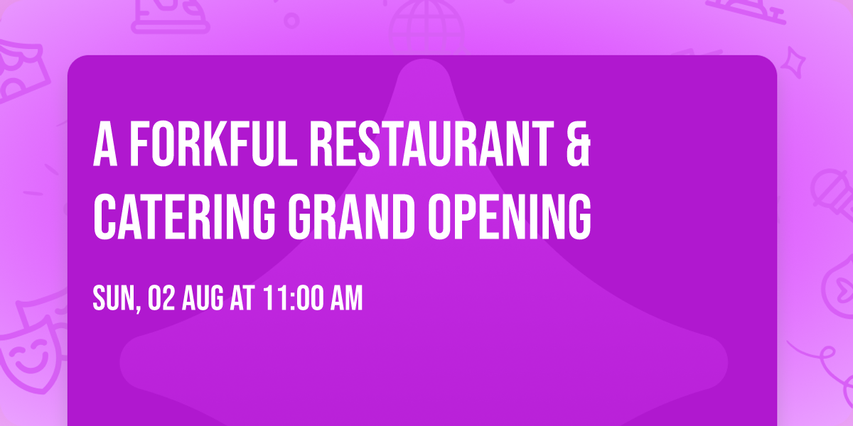 A Forkful Restaurant & Catering Grand Opening 