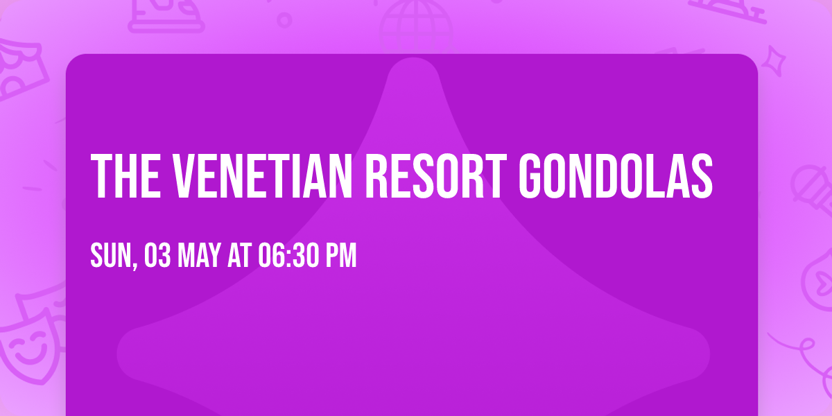 The Venetian Resort Gondolas