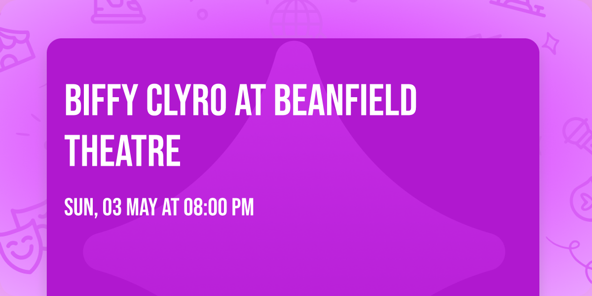 Biffy Clyro at Beanfield Theatre