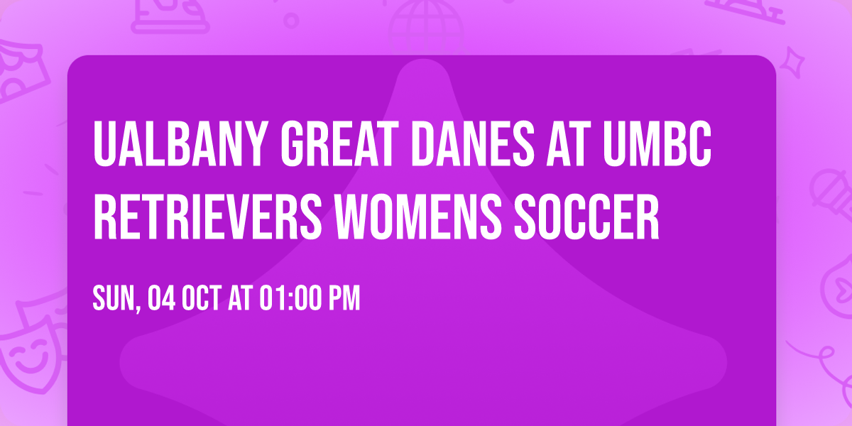 UAlbany Great Danes at UMBC Retrievers Womens Soccer