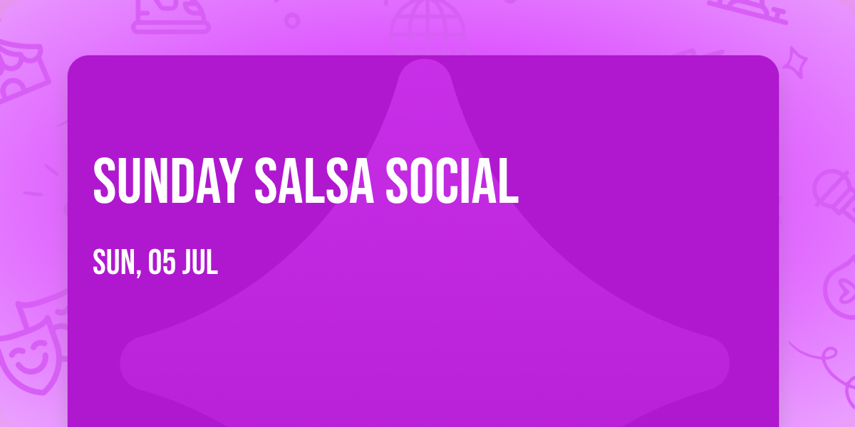 Sunday Salsa Social