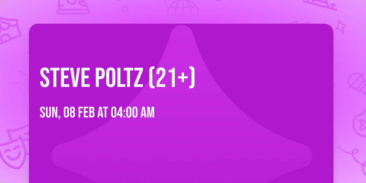 Steve Poltz (21+)