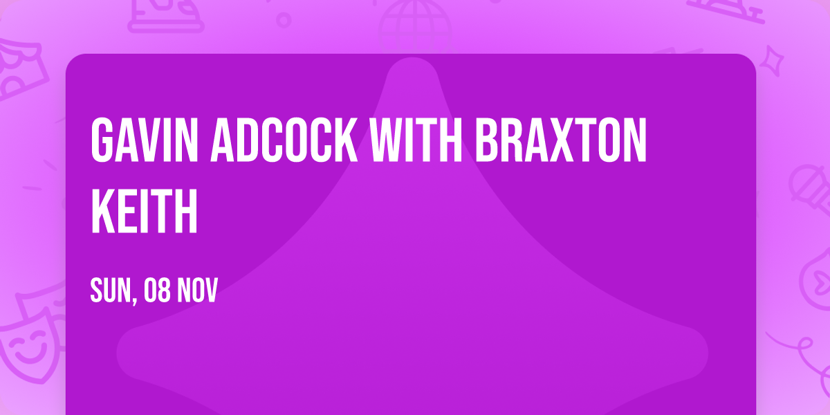 Gavin Adcock with Braxton Keith