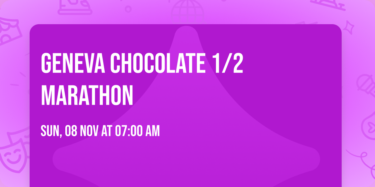 Geneva Chocolate 1\/2 Marathon