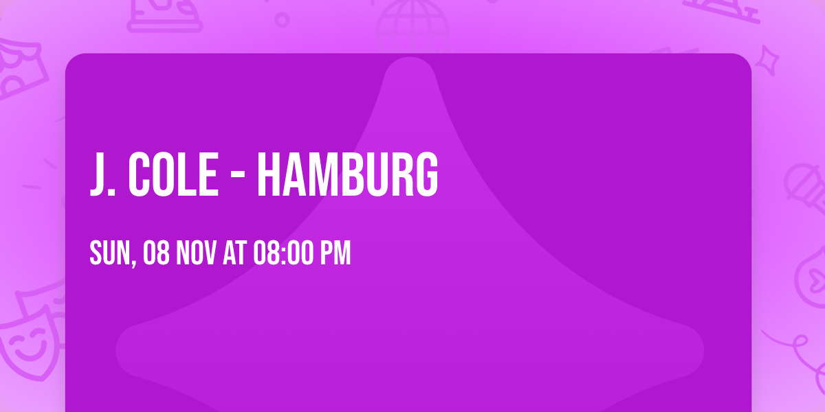J. Cole - Hamburg