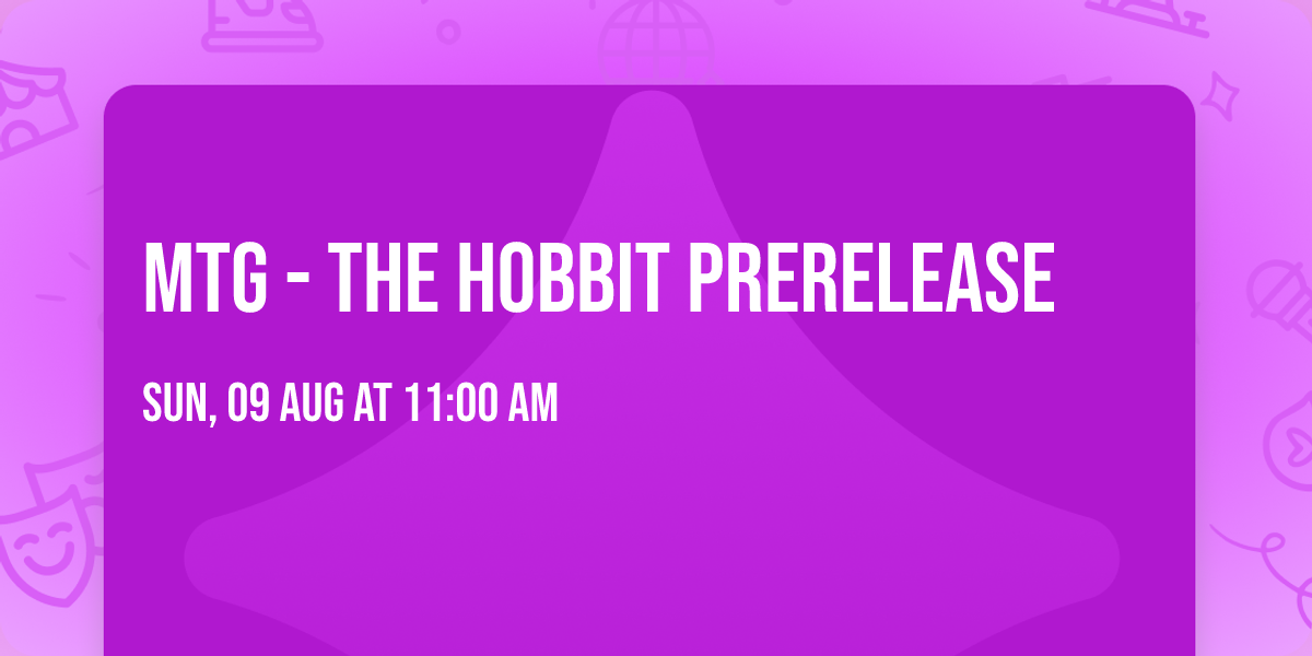 MTG - THE HOBBIT PreRelease 