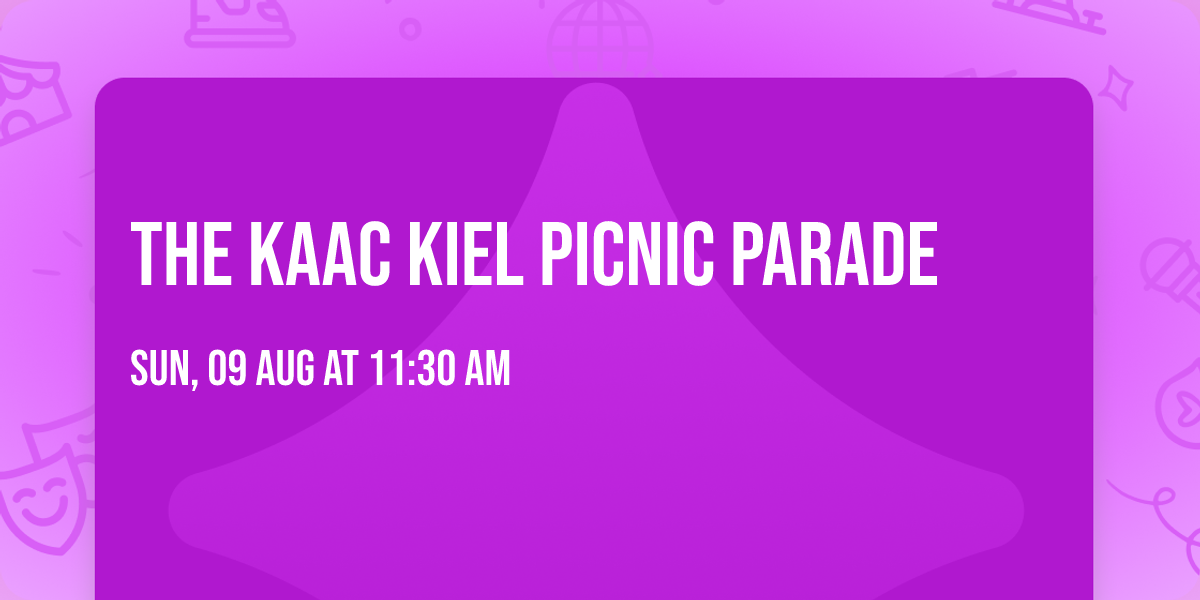 The KAAC Kiel Picnic Parade