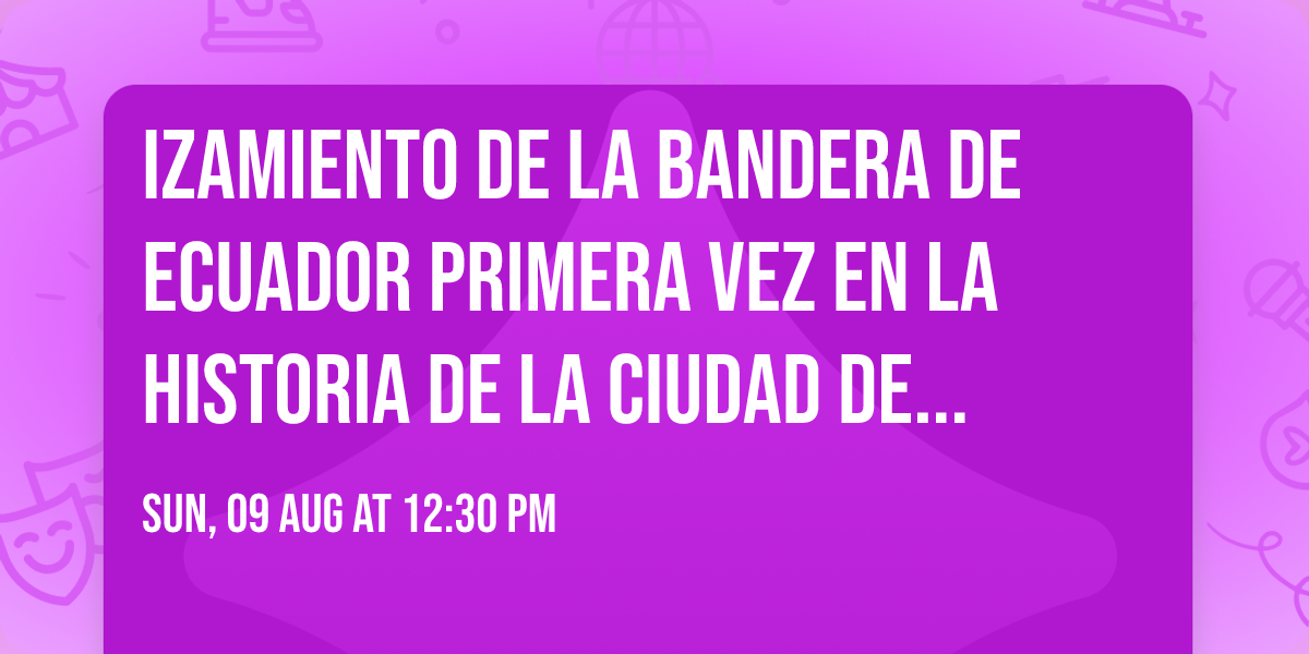 IZAMIENTO de la BANDERA DE ECUADOR primera vez en la historia de la Ciudad de HACKENSACK