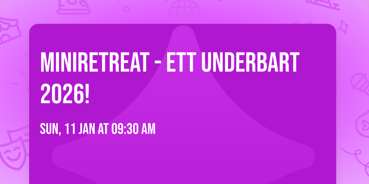 Miniretreat - ett underbart 2026!