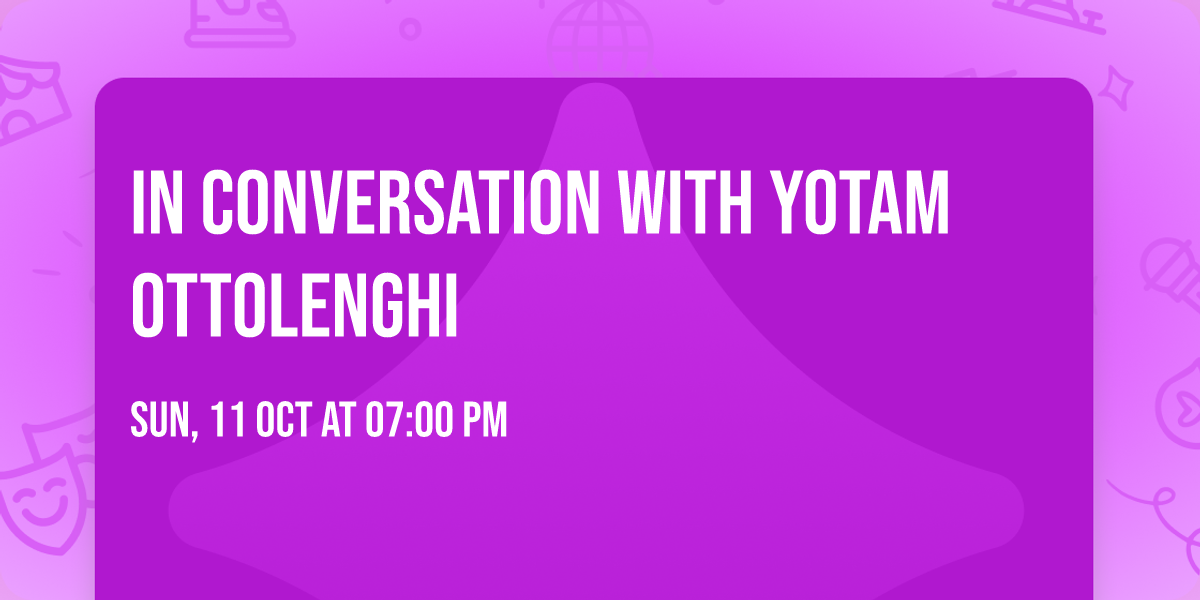 In Conversation with Yotam Ottolenghi