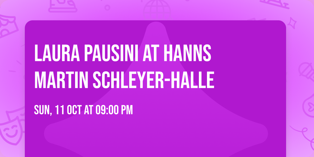 Laura Pausini at Hanns Martin Schleyer-Halle