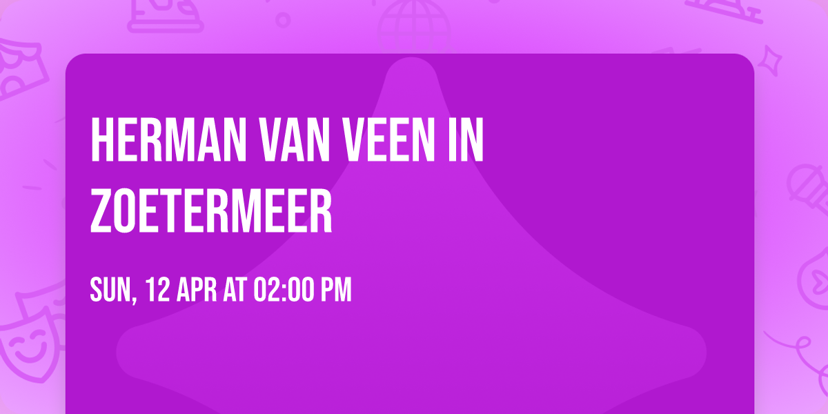 Herman van Veen in Zoetermeer