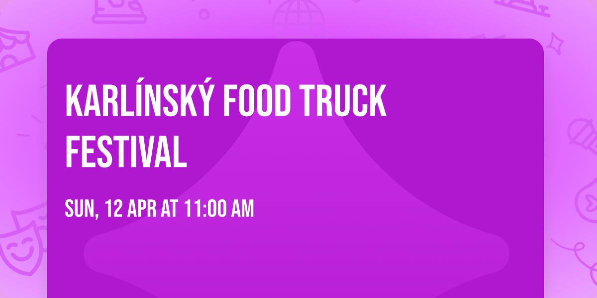 Karl\u00ednsk\u00fd food  truck festival 
