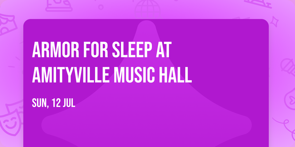 Armor For Sleep at Amityville Music Hall