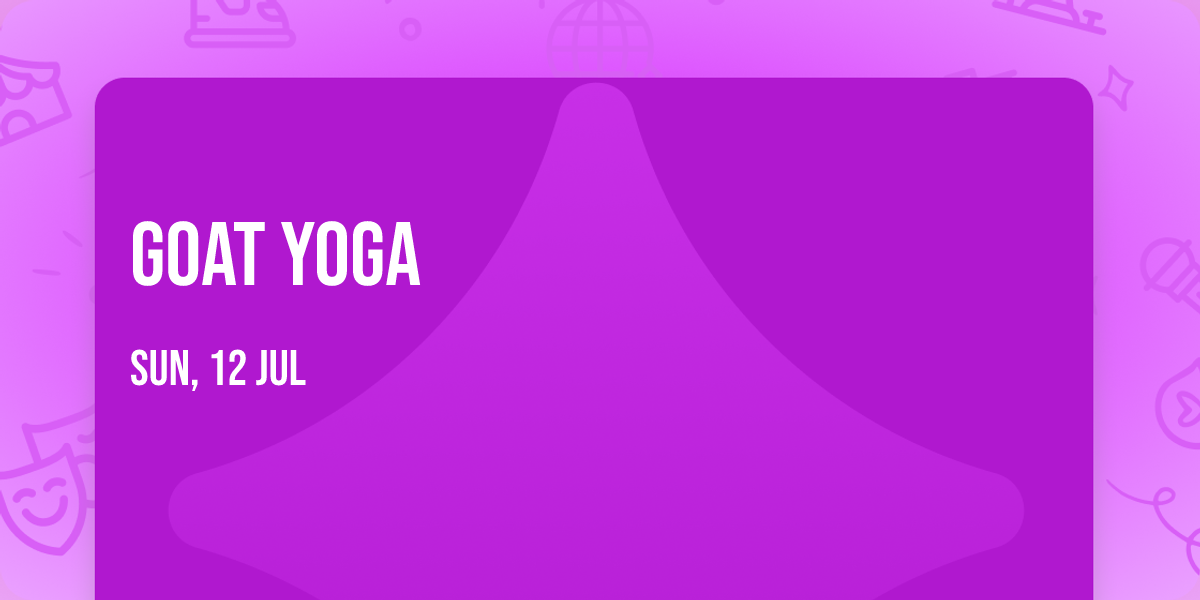 Goat Yoga