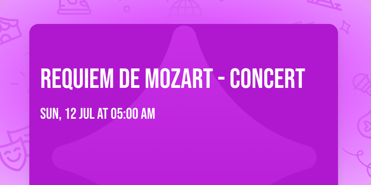 Requiem de Mozart - Concert 
