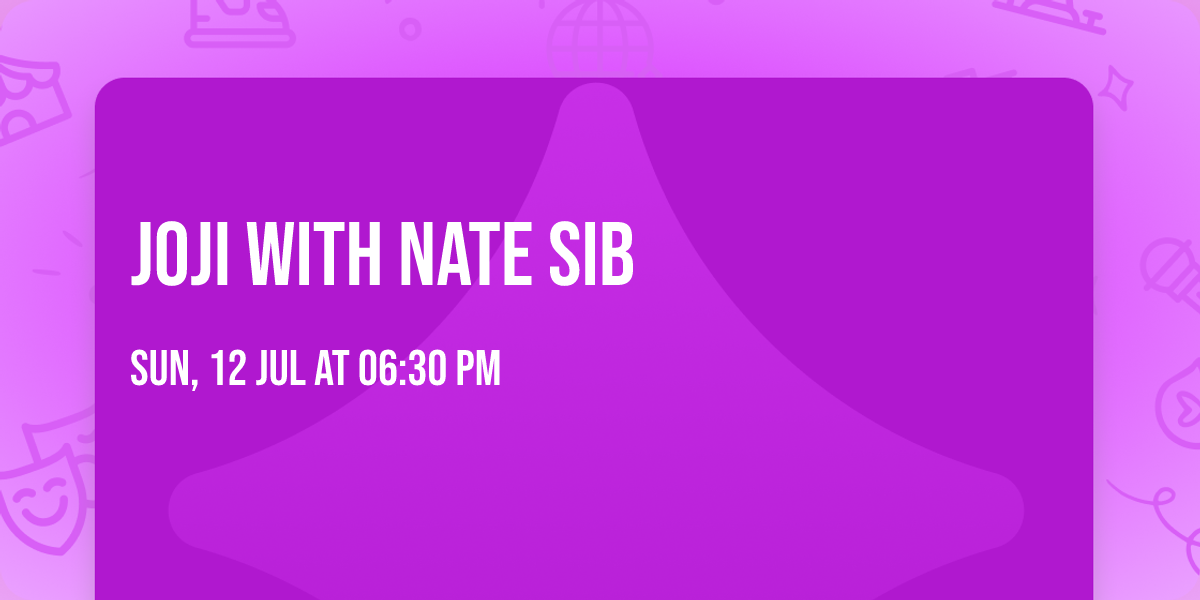 Joji with Nate Sib