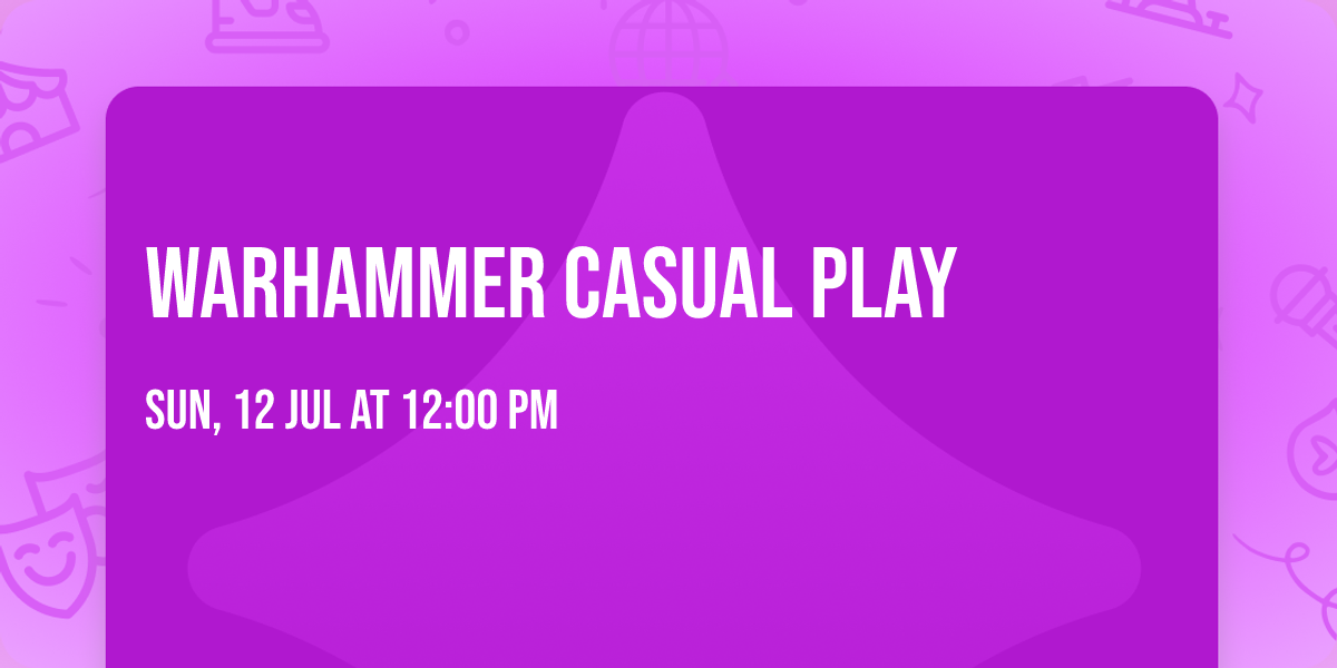 Warhammer Casual Play