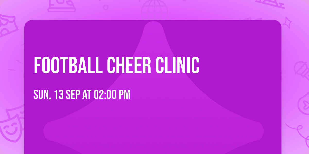 Football Cheer Clinic