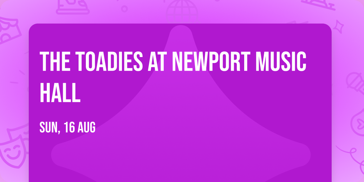The Toadies at Newport Music Hall
