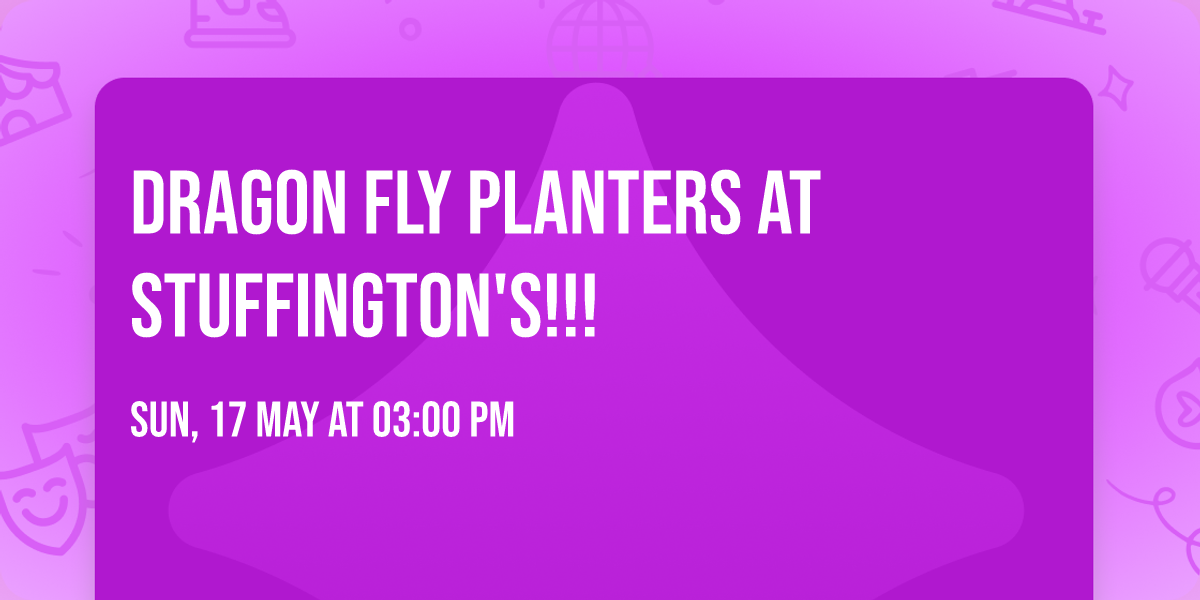 Dragon Fly Planters at Stuffington's!!!
