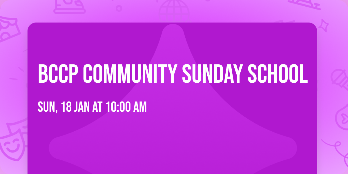 BCCP Community Sunday School