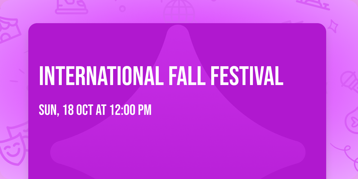 International Fall Festival 