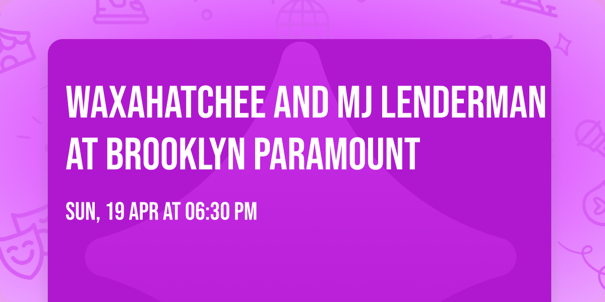 Waxahatchee and MJ Lenderman at Brooklyn Paramount