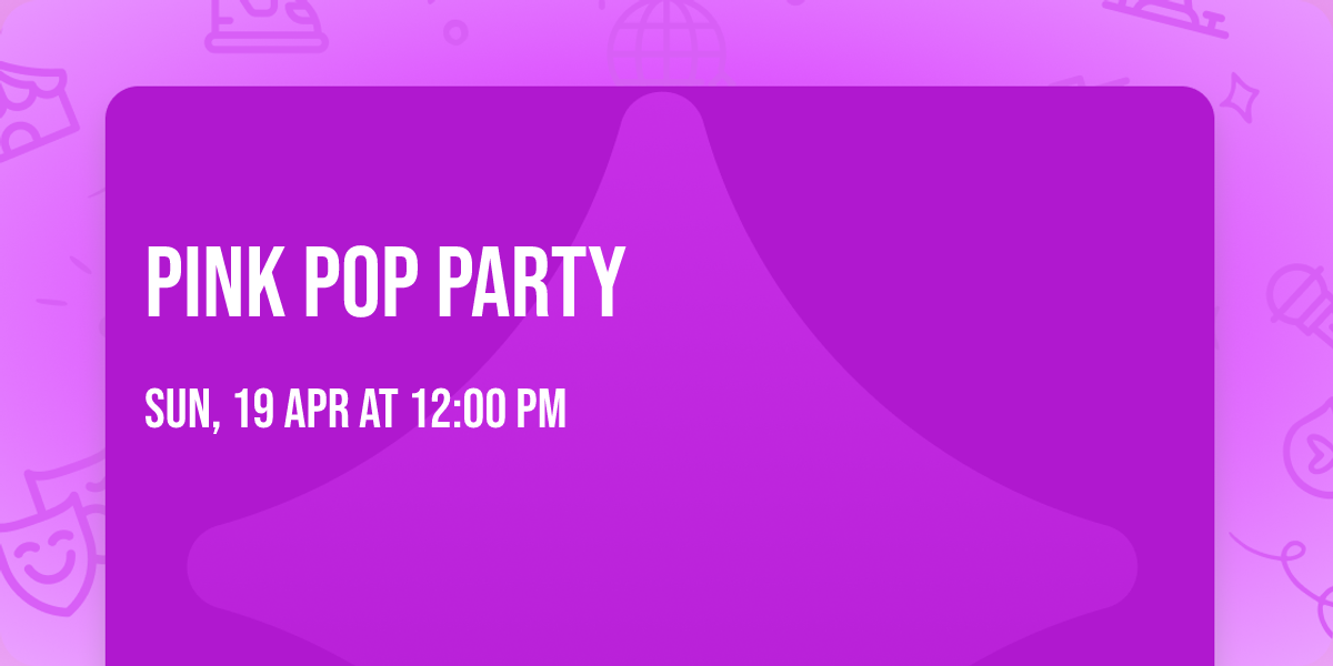 Pink Pop Party