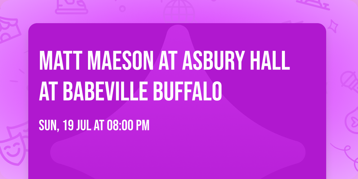 Matt Maeson at Asbury Hall at Babeville Buffalo