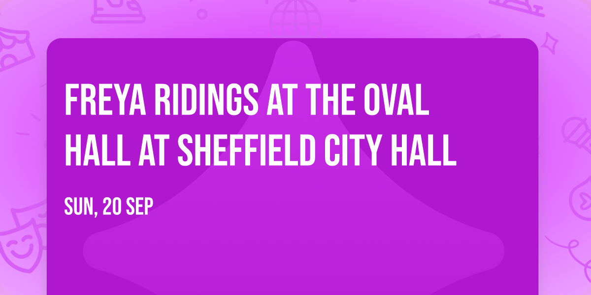 Freya Ridings at The Oval Hall at Sheffield City Hall