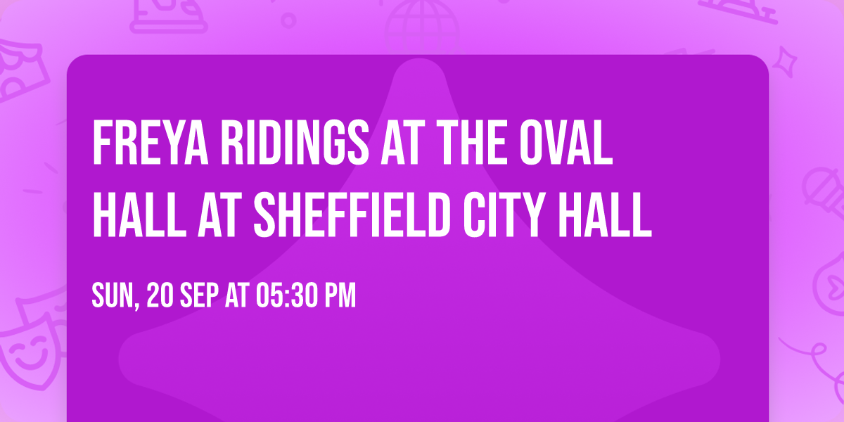 Freya Ridings at The Oval Hall at Sheffield City Hall