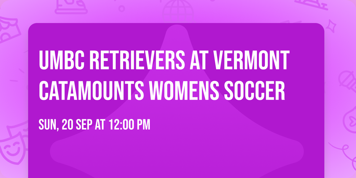 UMBC Retrievers at Vermont Catamounts Womens Soccer
