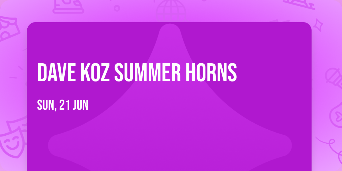 Dave Koz Summer Horns