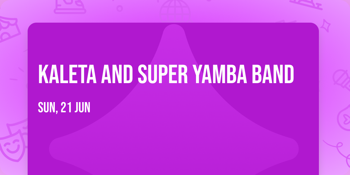 Kaleta and Super Yamba Band