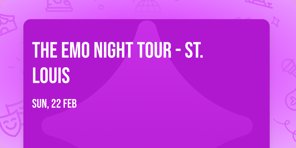 The Emo Night Tour - St. Louis