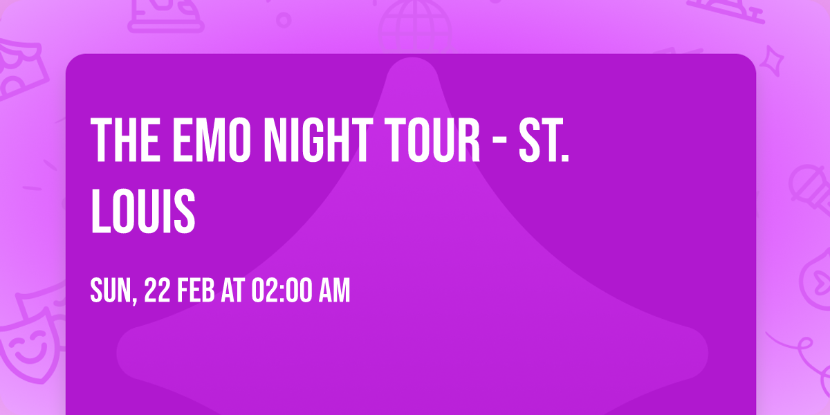 The Emo Night Tour - St. Louis