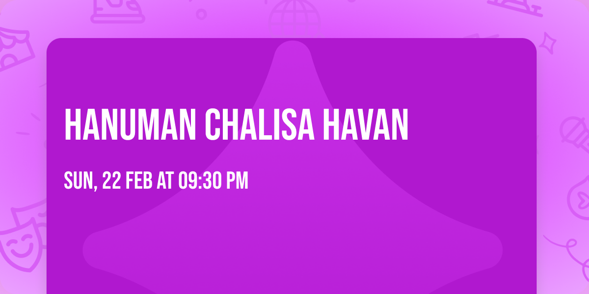 Hanuman Chalisa Havan