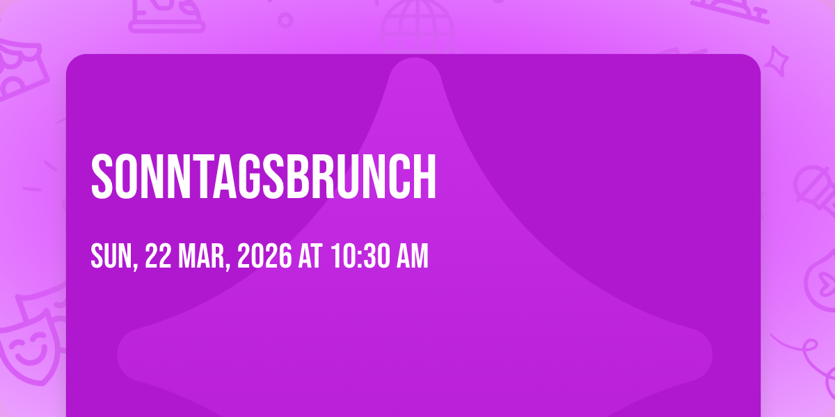 🥐SONNTAGSBRUNCH🥐, 22 March | Event in Altenstadt | AllEvents