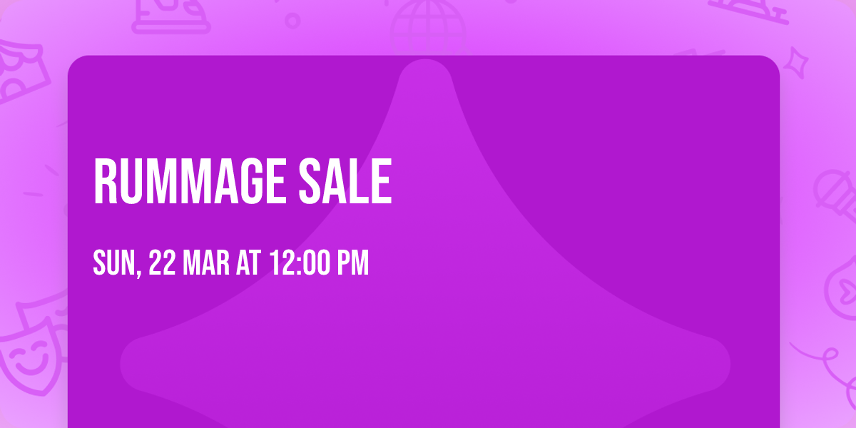 Rummage Sale