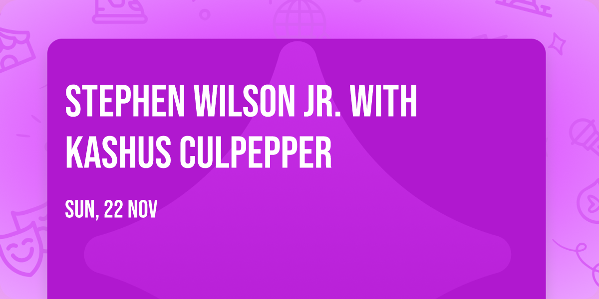 Stephen Wilson Jr. with Kashus Culpepper