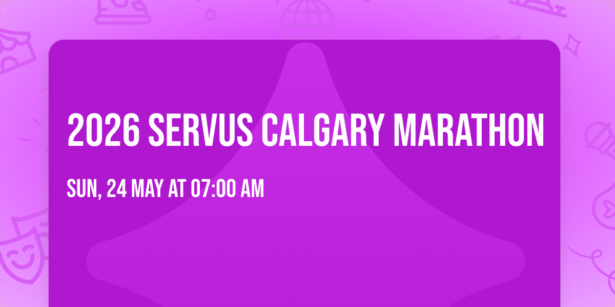 2026 Servus Calgary Marathon