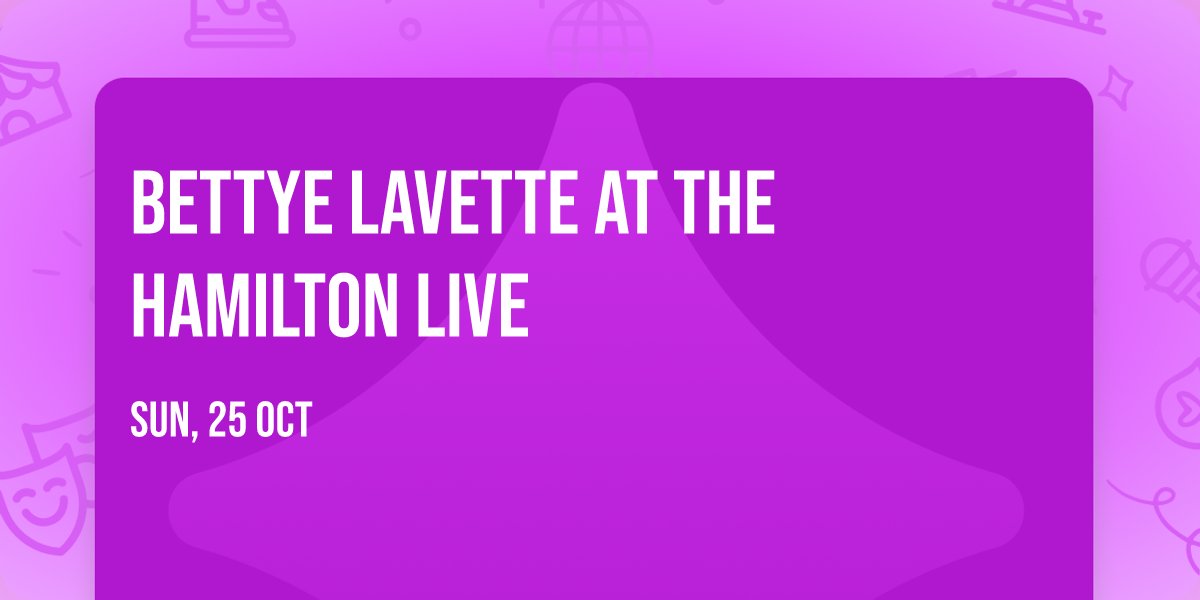 Bettye LaVette at The Hamilton Live