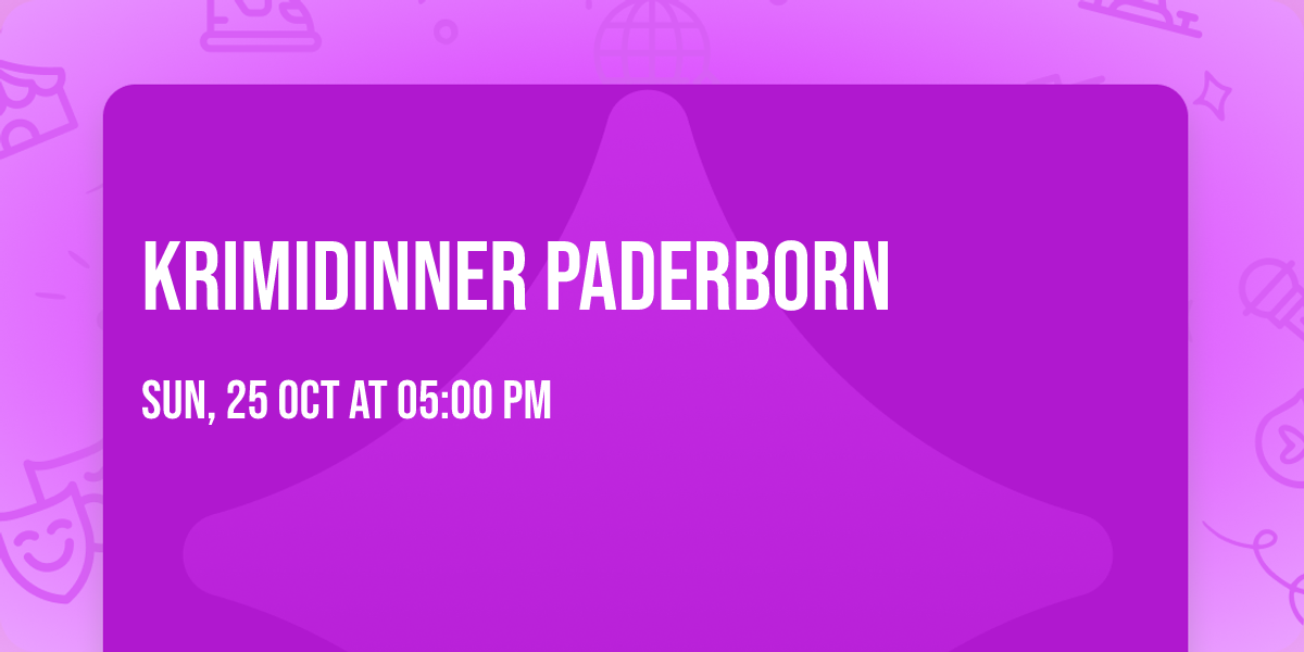 Krimidinner Paderborn