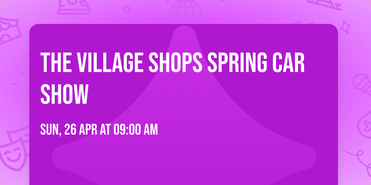 The Village Shops Spring Car Show
