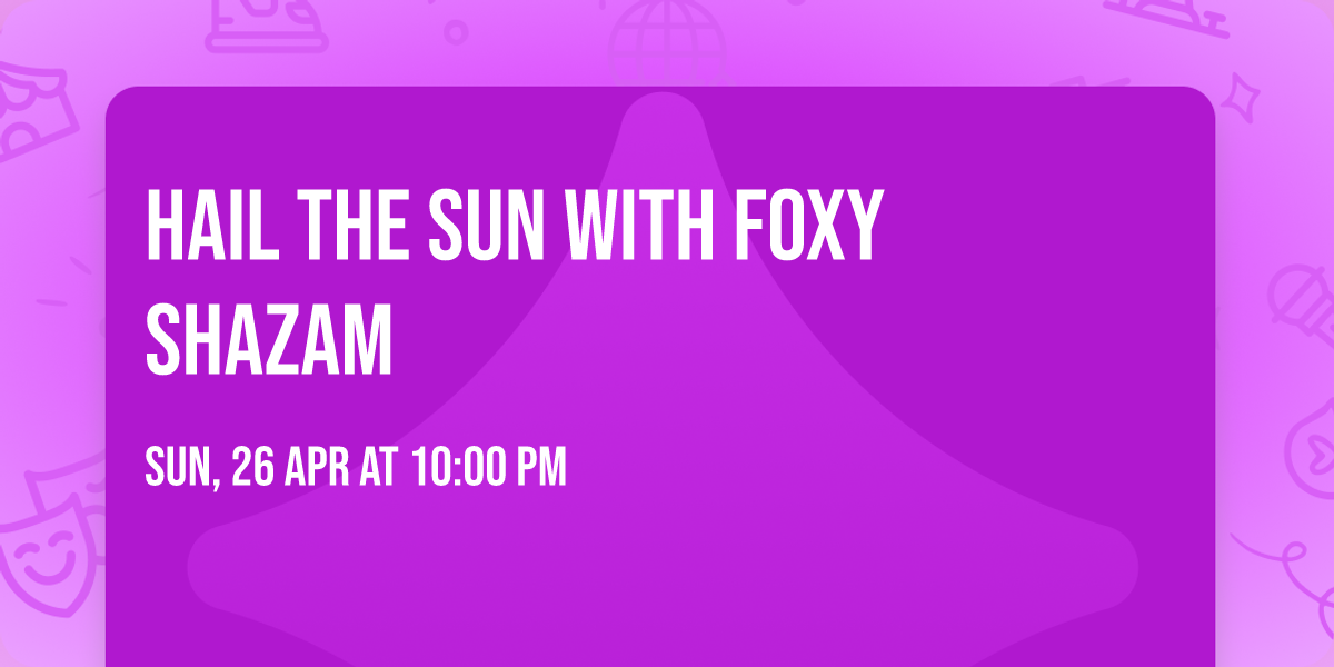 Hail the Sun with Foxy Shazam