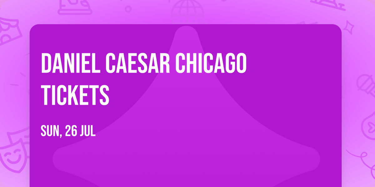 Daniel Caesar Chicago Tickets