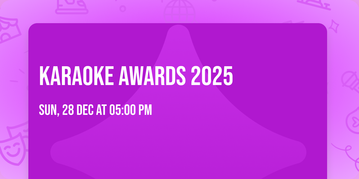 Karaoke Awards 2025