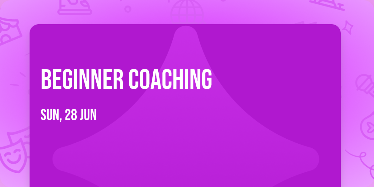 Beginner Coaching